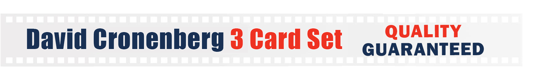 David Cronenberg 3 Card Set