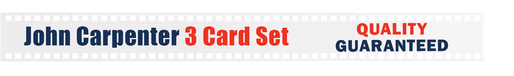 John Carpenter 3 Card Set