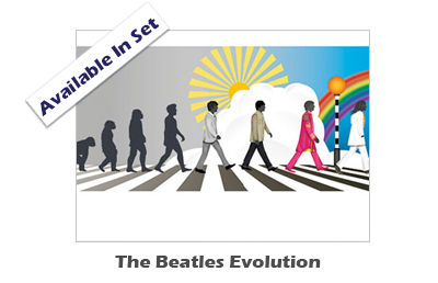 The Beatles Evolution Notecard