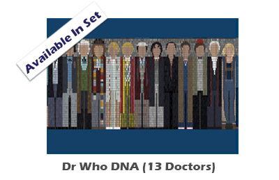 Dr Who DNA 13 Doctors Notecard