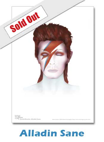 David Bowie Alladin Sane Print
