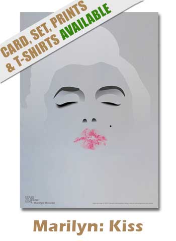 Marilyn Kiss Print