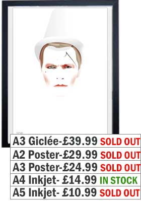 David Bowie Ashes To Ashes Print