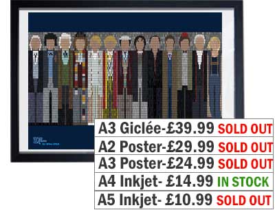 Dr Who 13 Doctors Print