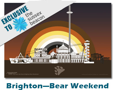 Brighton Bear Weekend Print