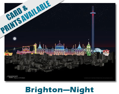 Brighton Night Print