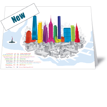 New York City Day Skyline Card