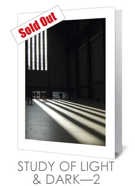 Study Of Light & Dark - 2 - Notecard £3.99