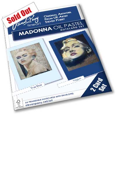 Madonna Oil Pastel 2 Card Set