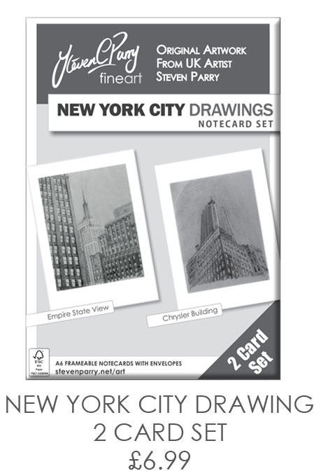 New York City Drawing 2 Card Set £6.99
