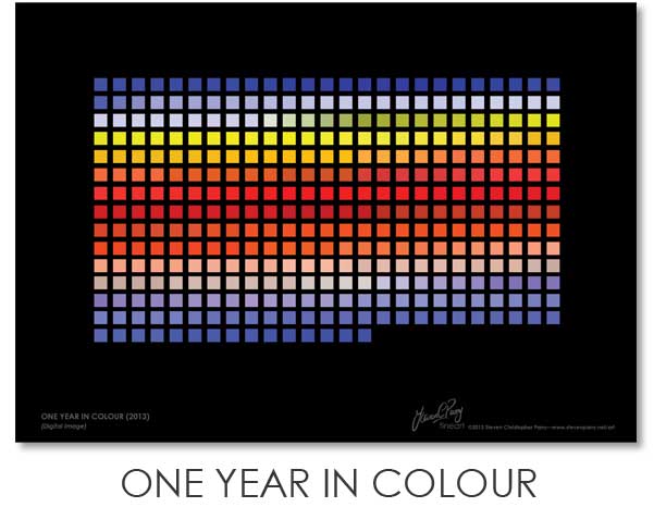 One Year In Colour Print