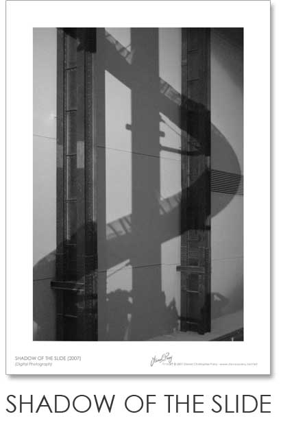 Shadow Of The Slide Print