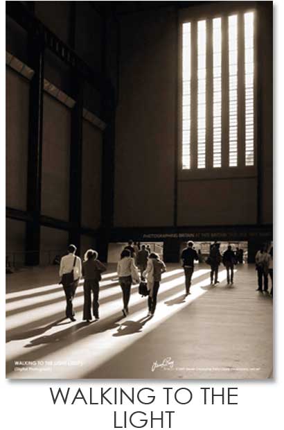 Walking To The Light Print
