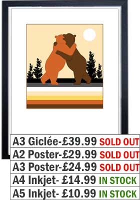 Bear Hug 2 Print