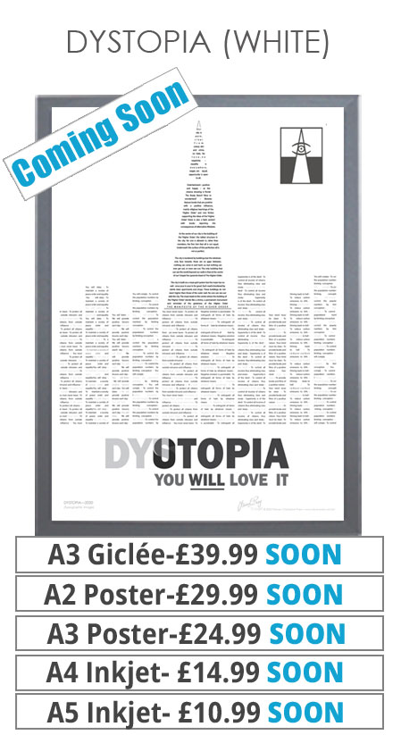 Dystopia White - Prints & Posters from £10.99