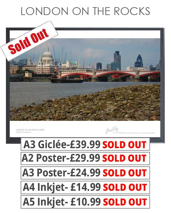 London On The Rocks Prints & Posters From £10.99