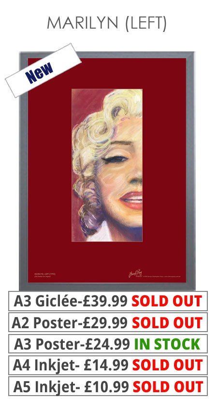 Marilyn Left - Prints & Posters from £10.99