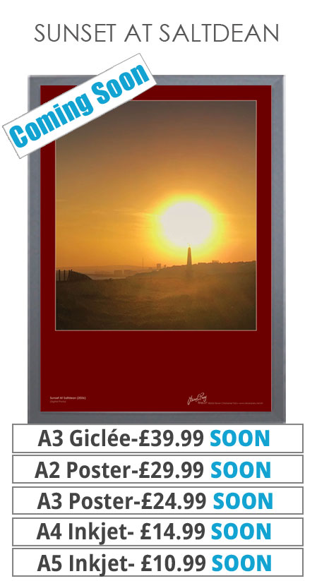 Sunset At Saltdean - Prints & Posters from £10.99
