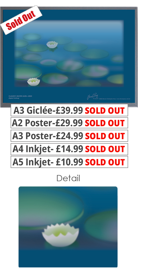 Claude's Water Lilies Print - Price From 10.99