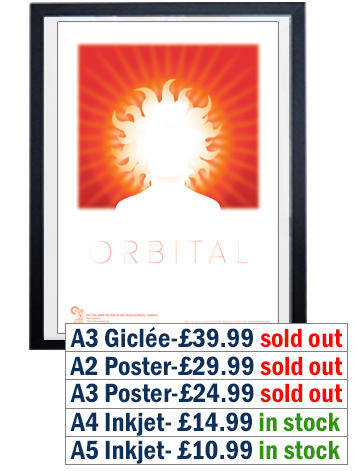 Orbital The Girl With The Sun In Her Head Sunset Print