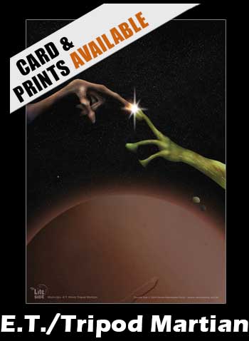 E.T./Tripod Martian Print